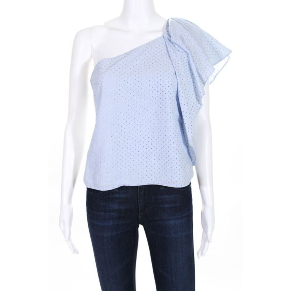 Cooper & Ella Womens Blue Livia Top Size Small 10529865